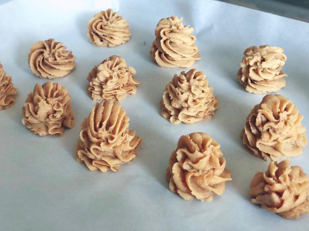 (珍妮曲奇+网红曲奇)咖啡小花配方/烘焙视频饼干篇2