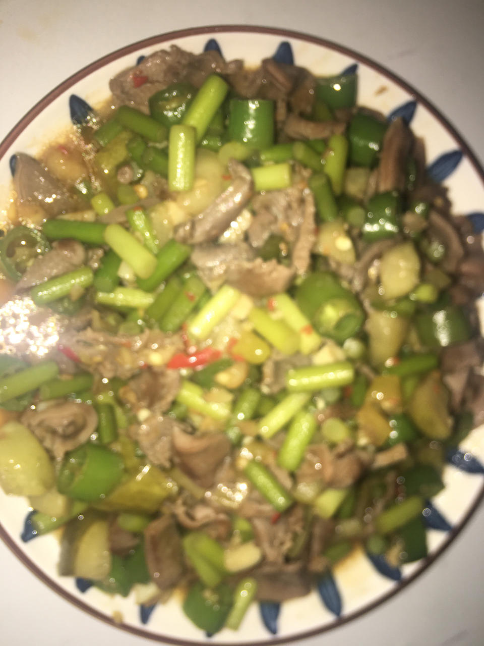 蒜薹炒鸡肾