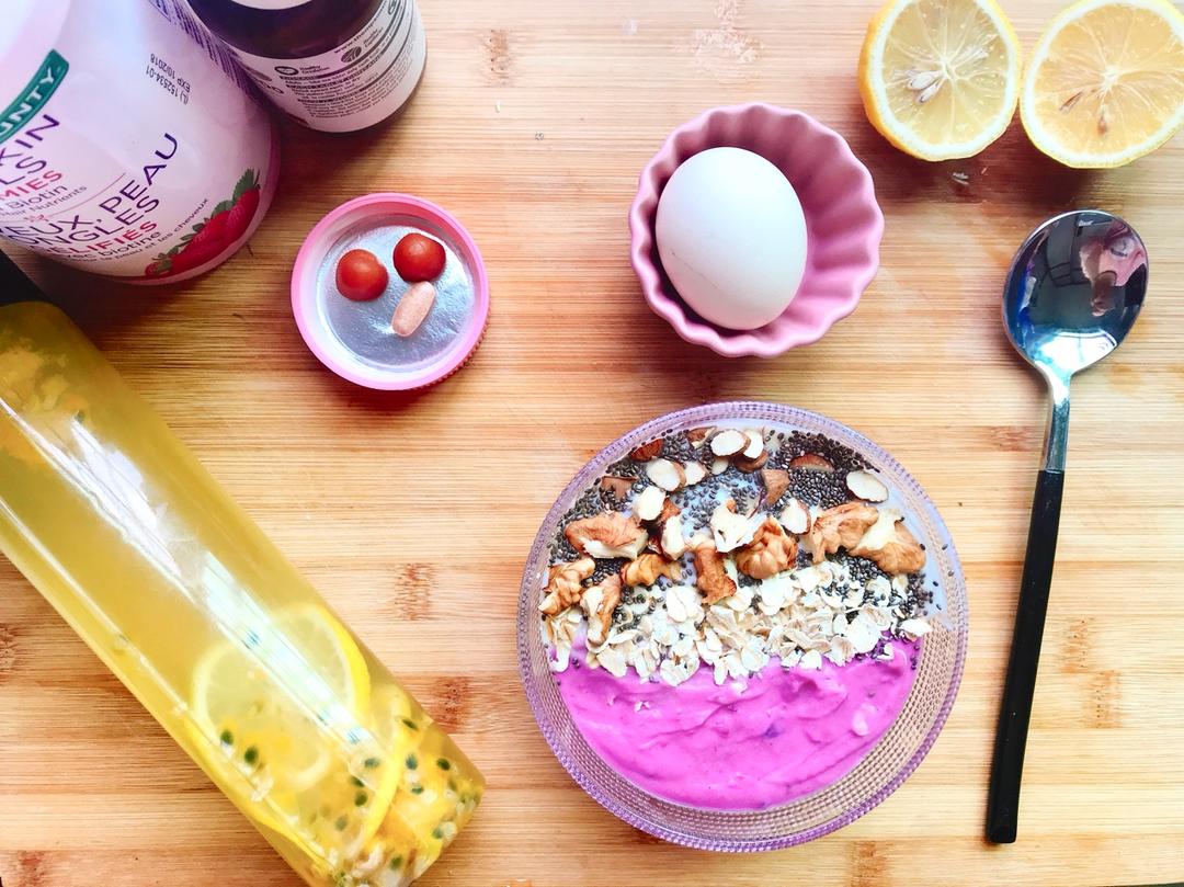 紫薯隔夜燕麦粥