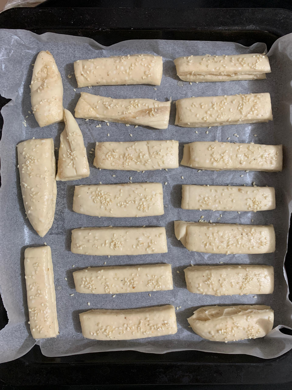 椒盐千层饼（烤箱版）一次发酵 外酥里嫩
