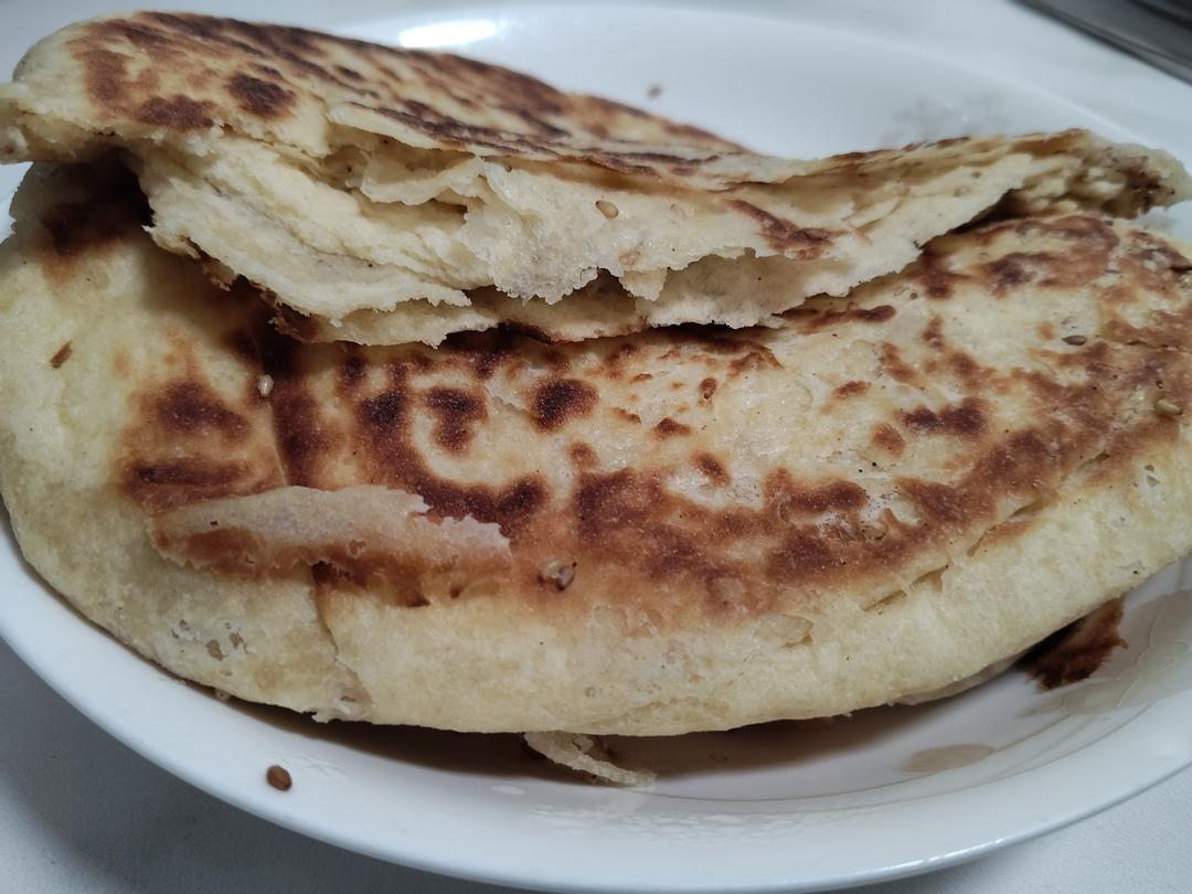 酥掉渣༄「发面千层豆沙酥饼」༄