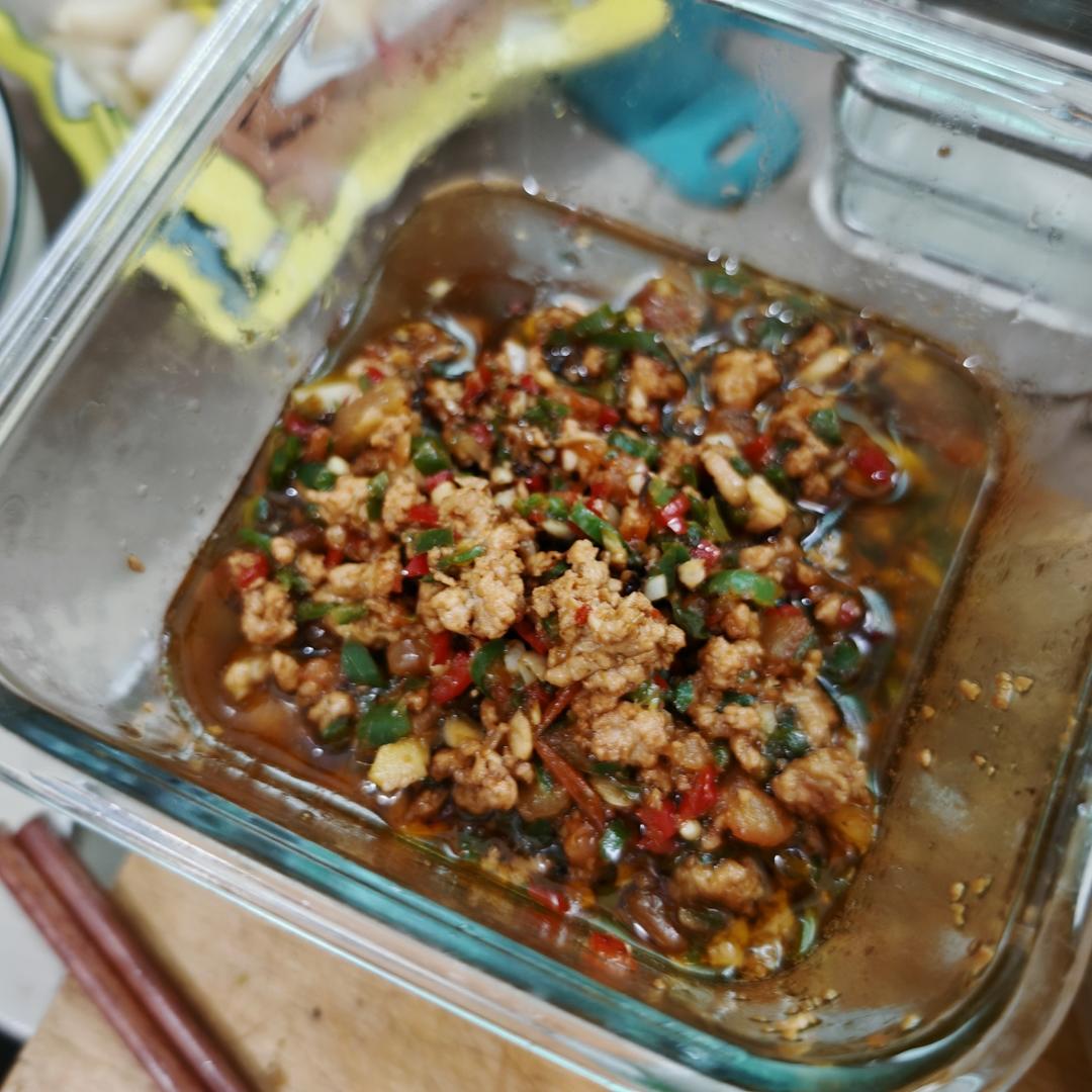 青椒西红柿肉末