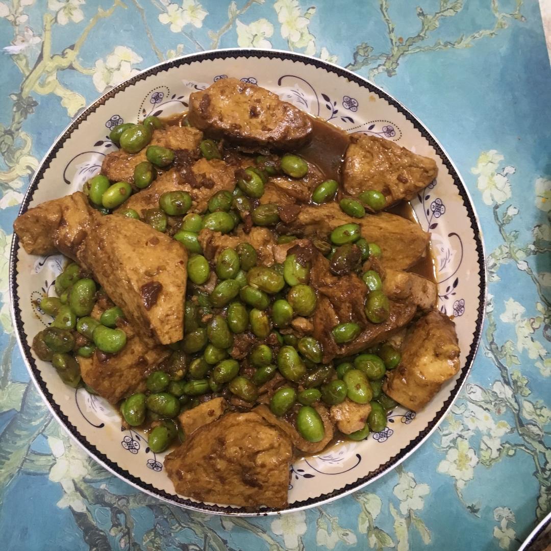 毛豆酱烧豆腐