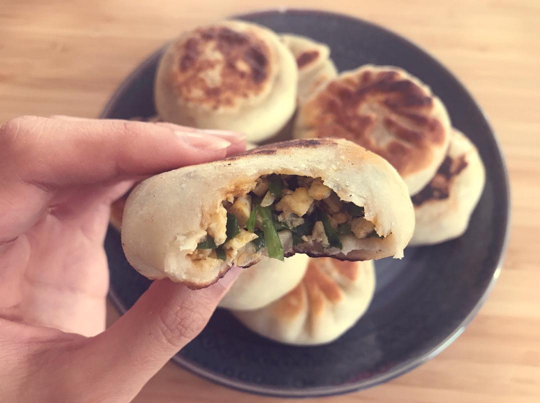 薄皮韭菜饼