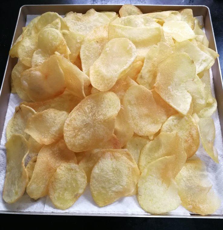 自制炸薯片，学会以后再也没买过薯片
