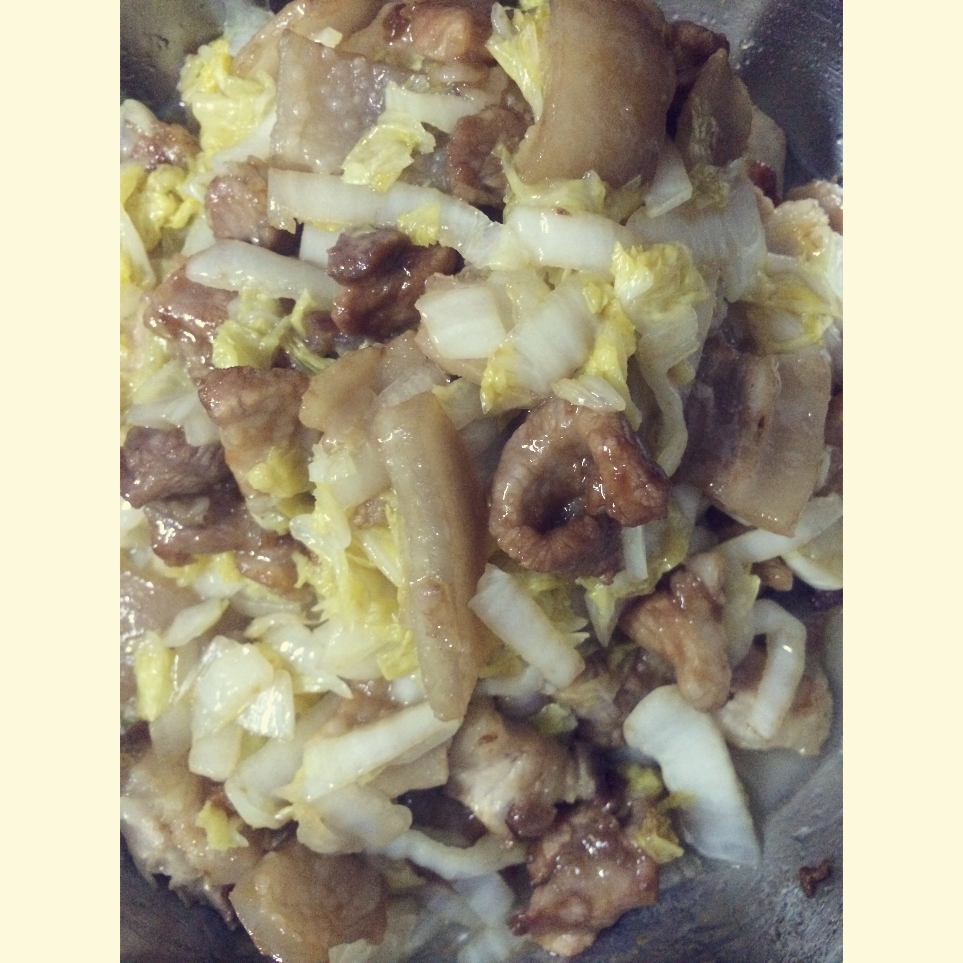 白菜炒肉