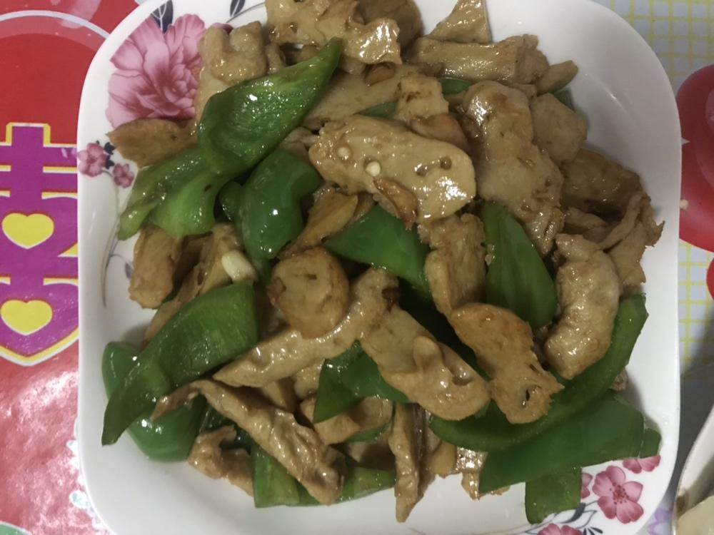 青椒炒面筋