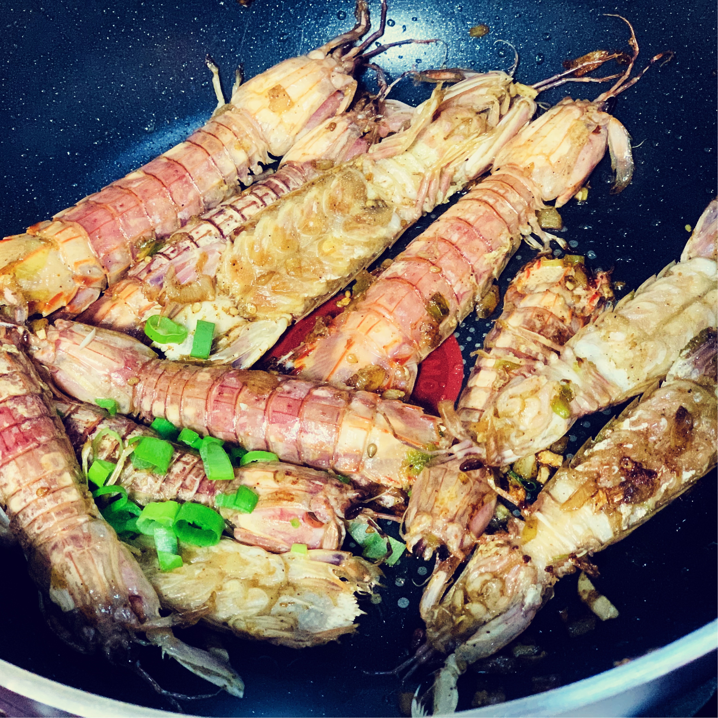 椒盐皮皮虾（不用油炸，还美味）的做法 步骤10