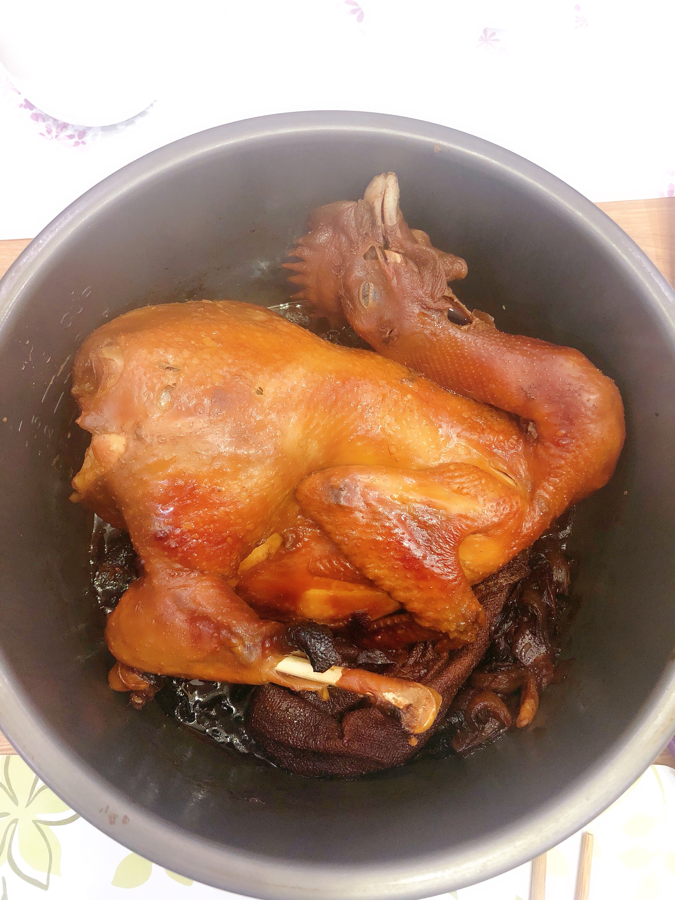电饭锅焖鸡的做法 步骤3
