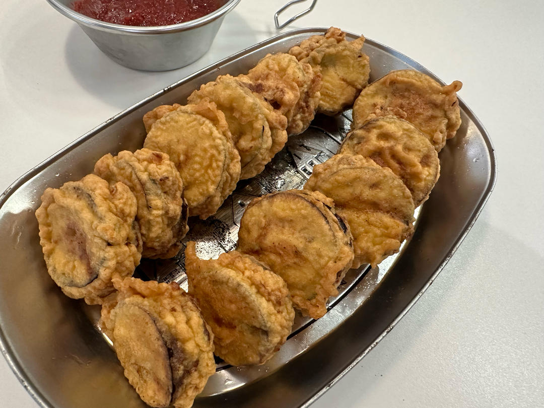 酥炸茄盒￨外酥里嫩