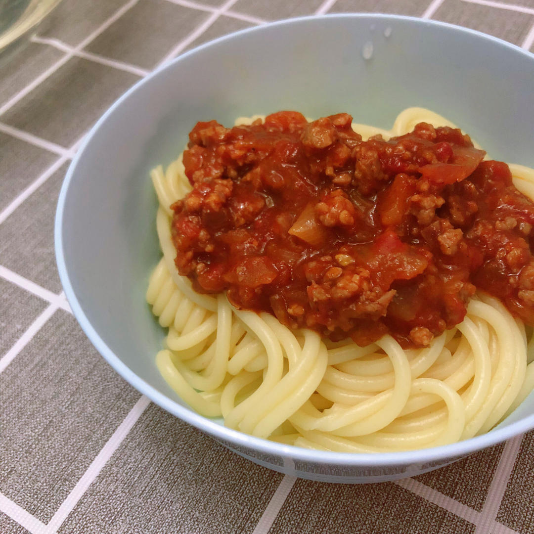 （完胜必胜客的）番茄肉酱意大利面～