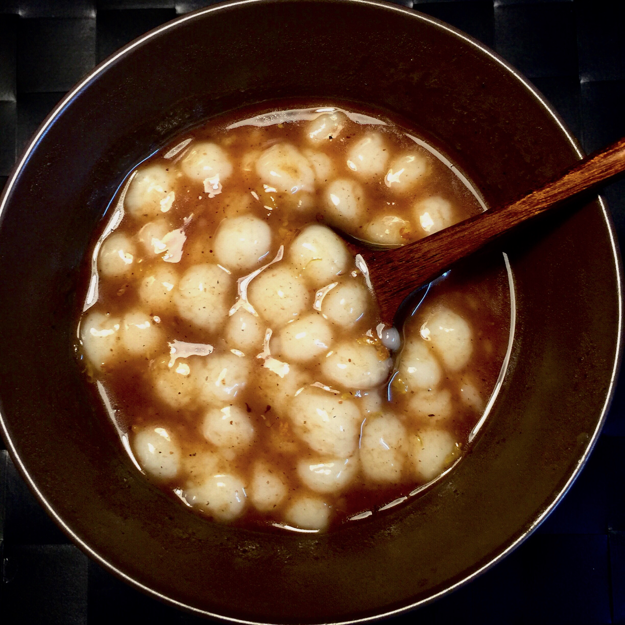 豆沙桂花小圆子