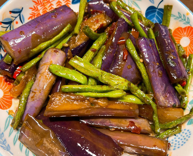 豆角茄子🍆省油版 超下饭家常菜的做法