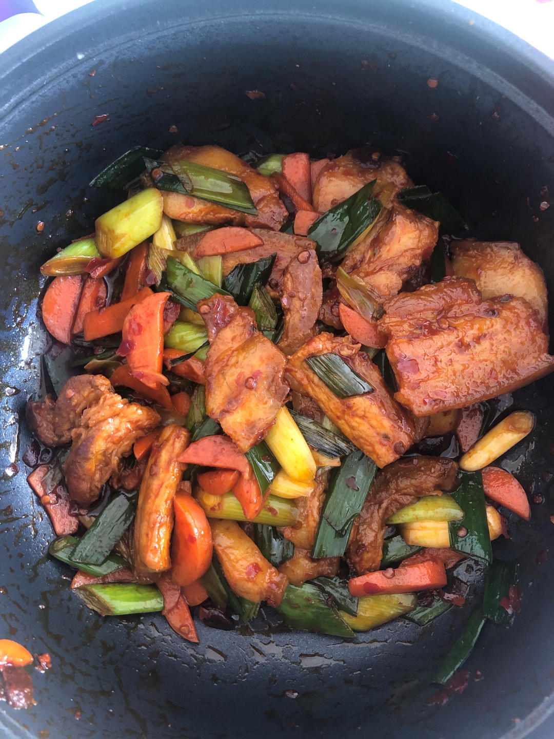 老丁的私房菜-蒜苗回锅肉