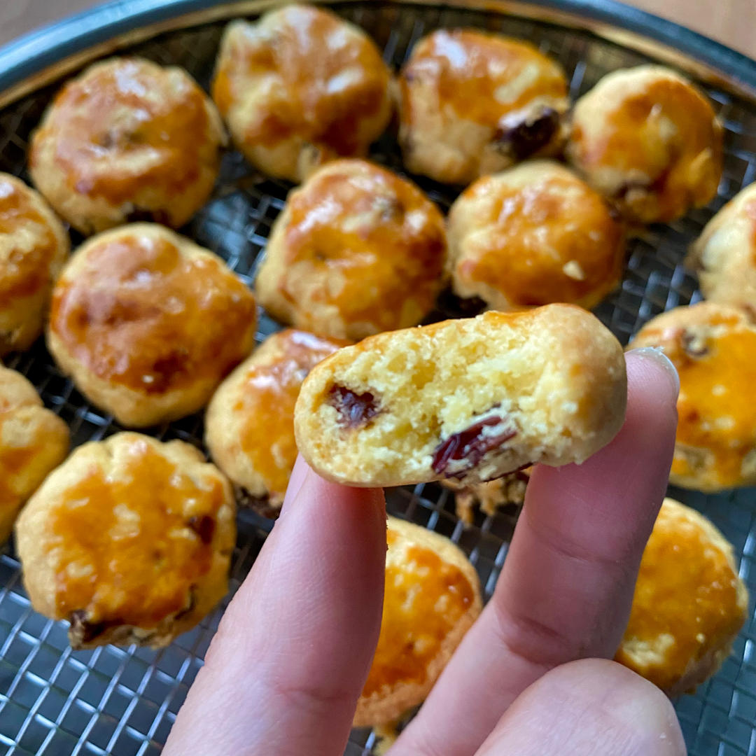 又香又酥的提子奶酥球