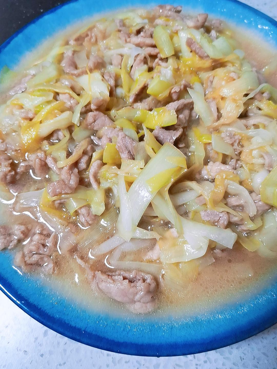 韭黄炒肉丝