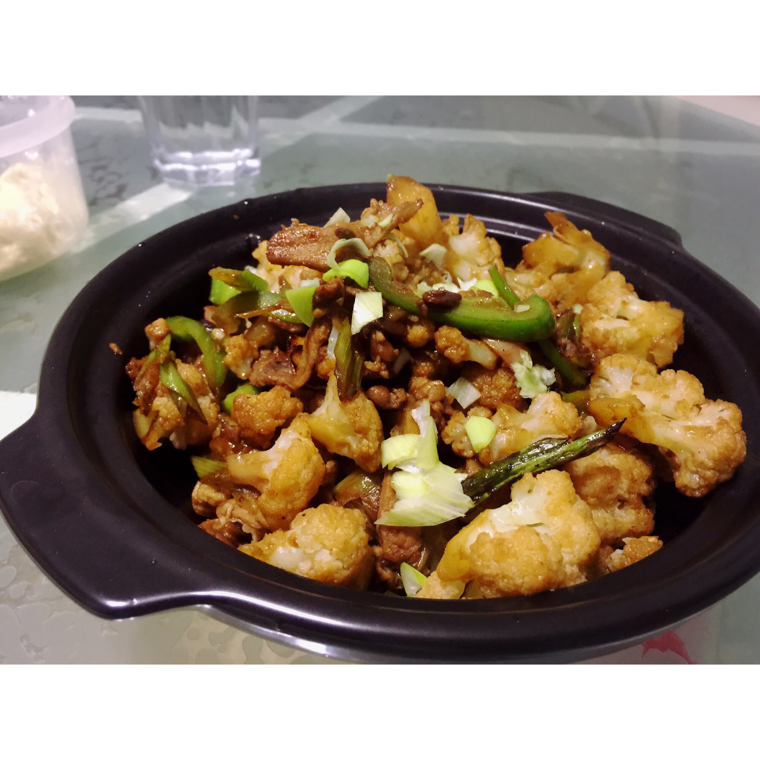 老丁的私房菜-干锅花菜