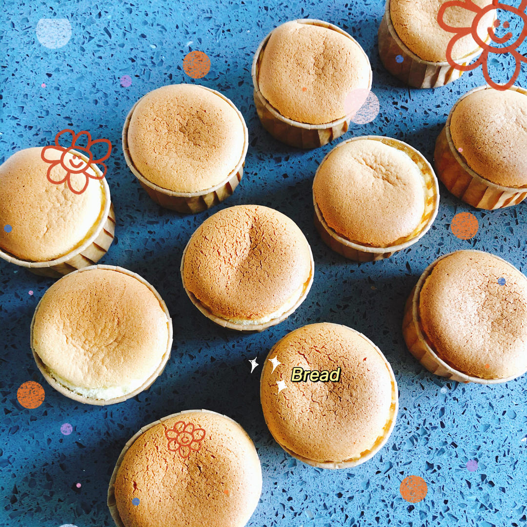 纸杯蛋糕 8寸戚风蛋糕的量