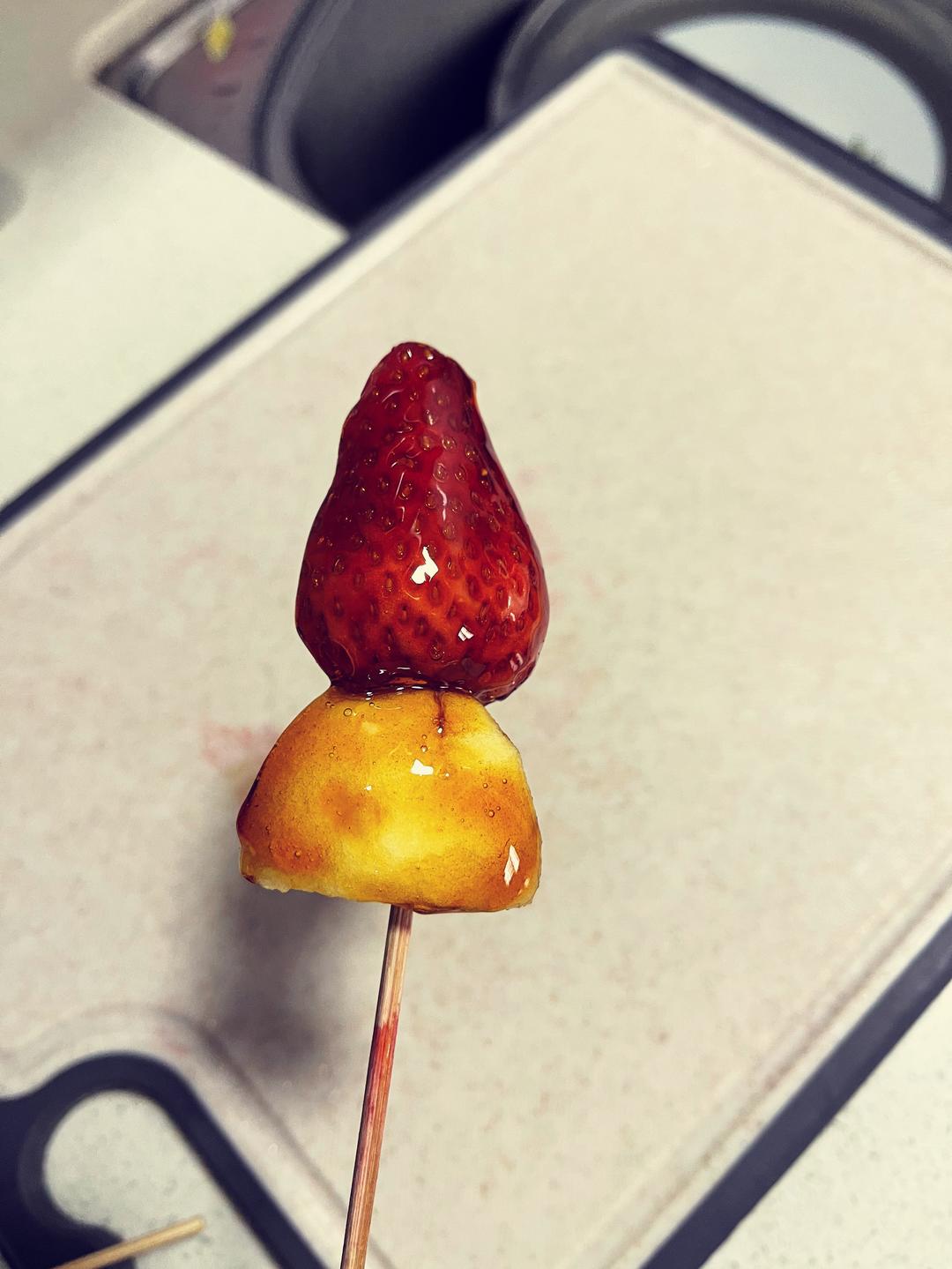 简单粗暴冰糖草莓苹果