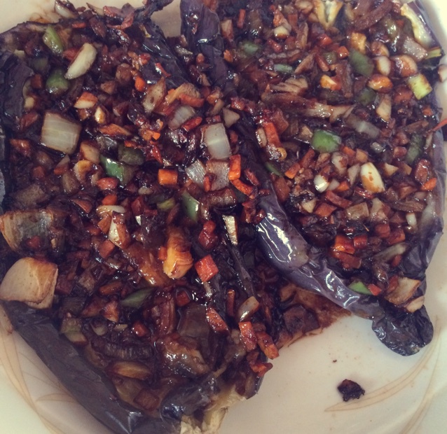 微波炉烤茄子