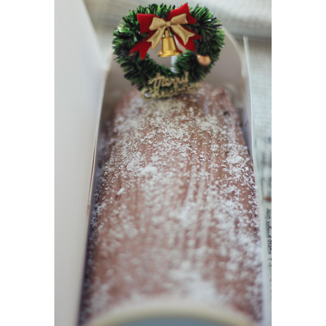 超好吃的圣诞节树干蛋糕叫树桩蛋糕也可哈