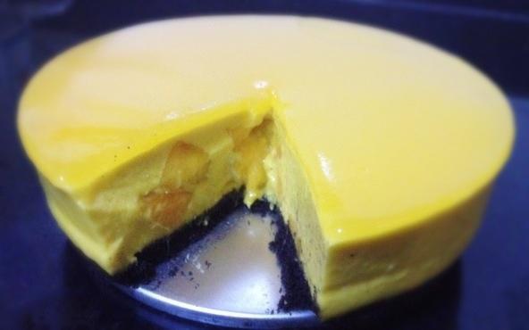 芒果冻芝士蛋糕的做法