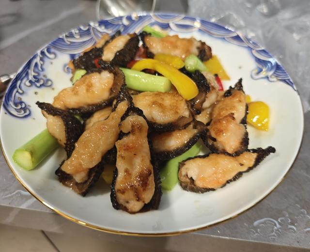 百花煎酿羊肚菌的做法