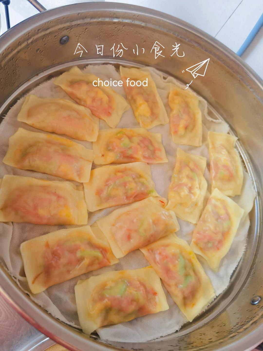 小白也可以做的西葫芦鸡蛋蒸饺（减脂）