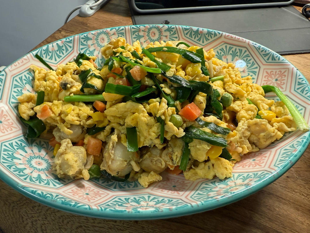 扇贝炒鸡蛋