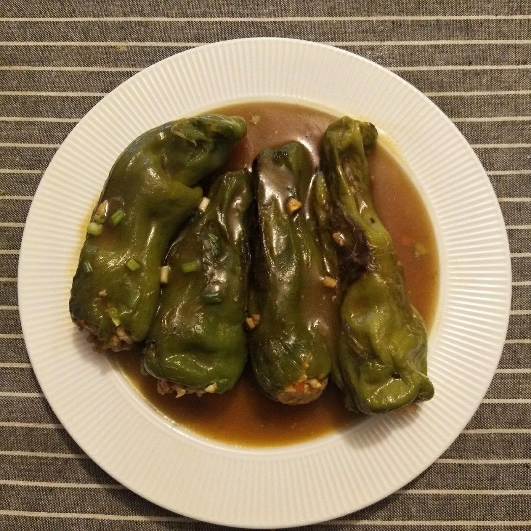 下饭菜肴--青椒酿肉