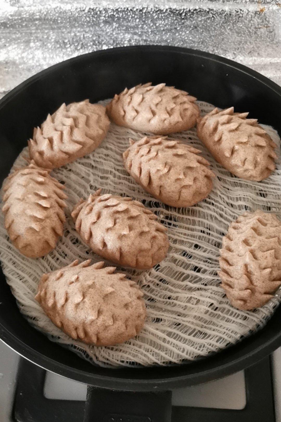 南瓜刺猬馒头