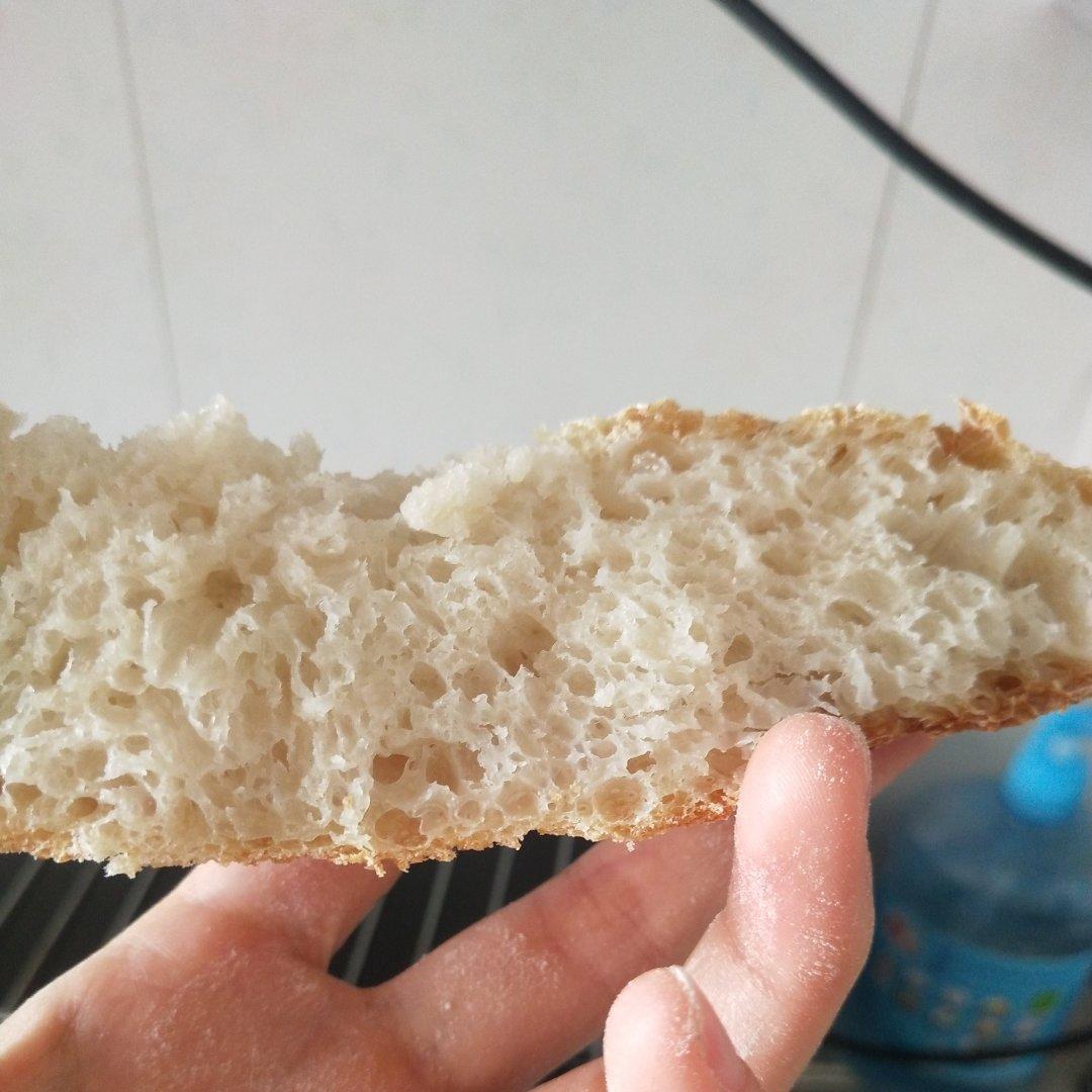 不揉也能出膜的50%天然酵种全麦欧包配方【洞次打次包】-包含如何提高面团结构面筋形成已经超级整形大法