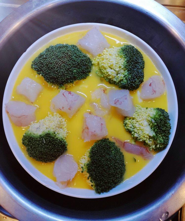 西兰花虾仁内酯豆腐蒸蛋，减脂餐
