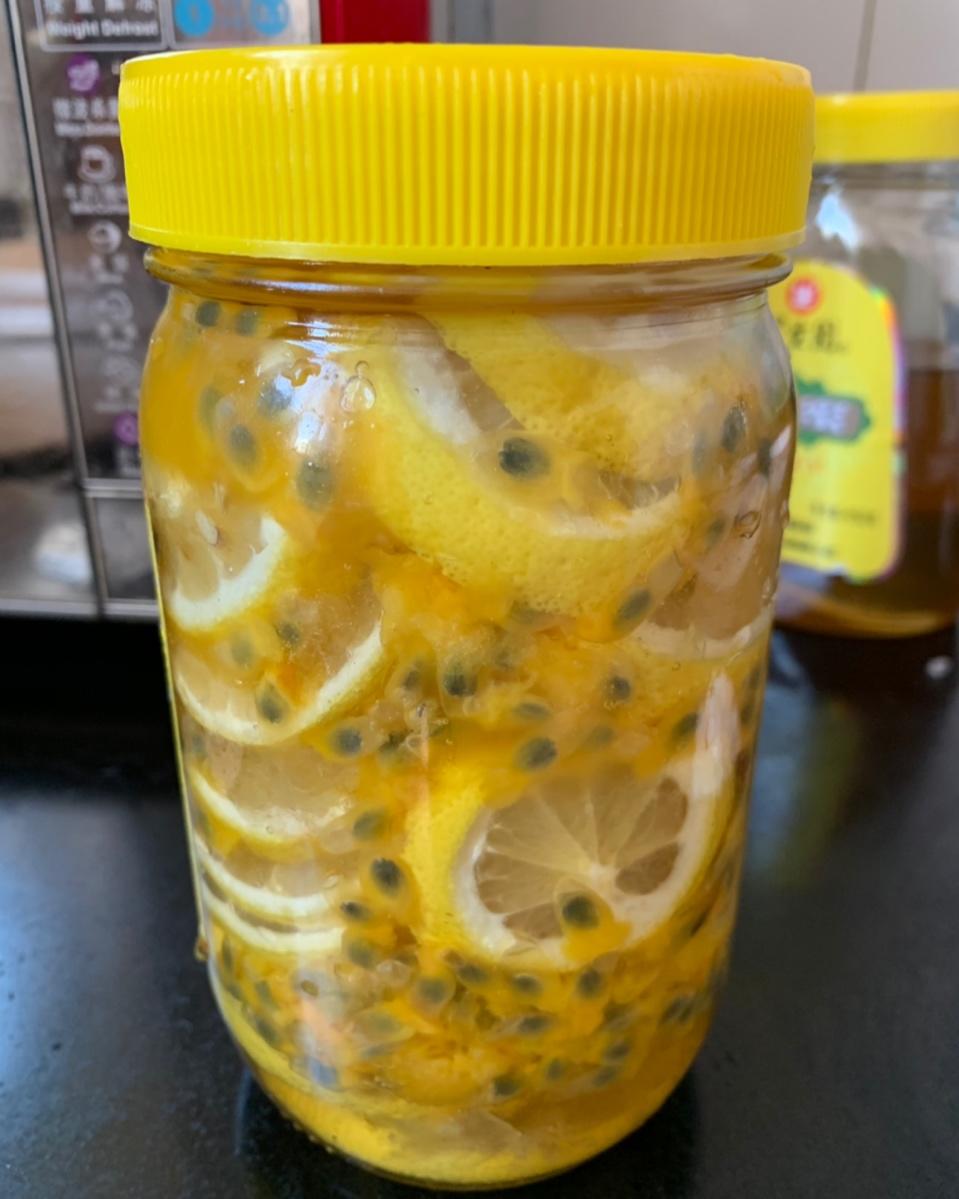 百香果蜂蜜柠檬茶