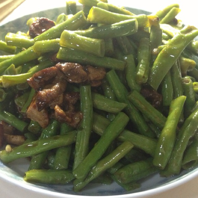 缸豆炒肉末