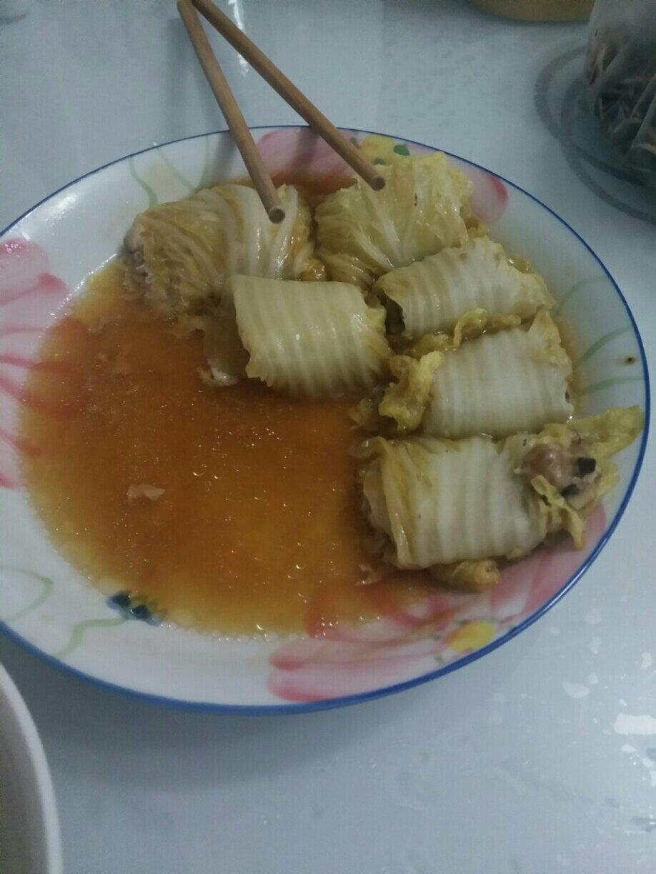 翡翠白菜卷