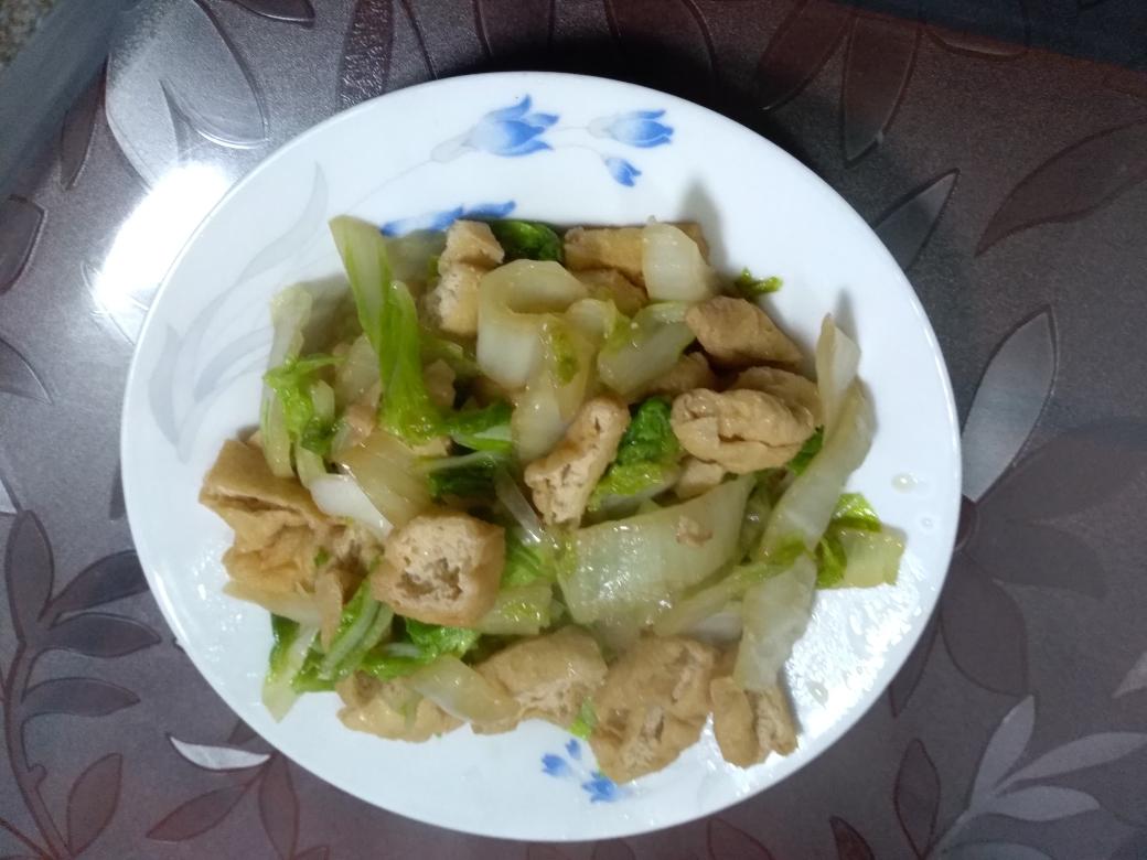 51.大白菜炒豆腐泡