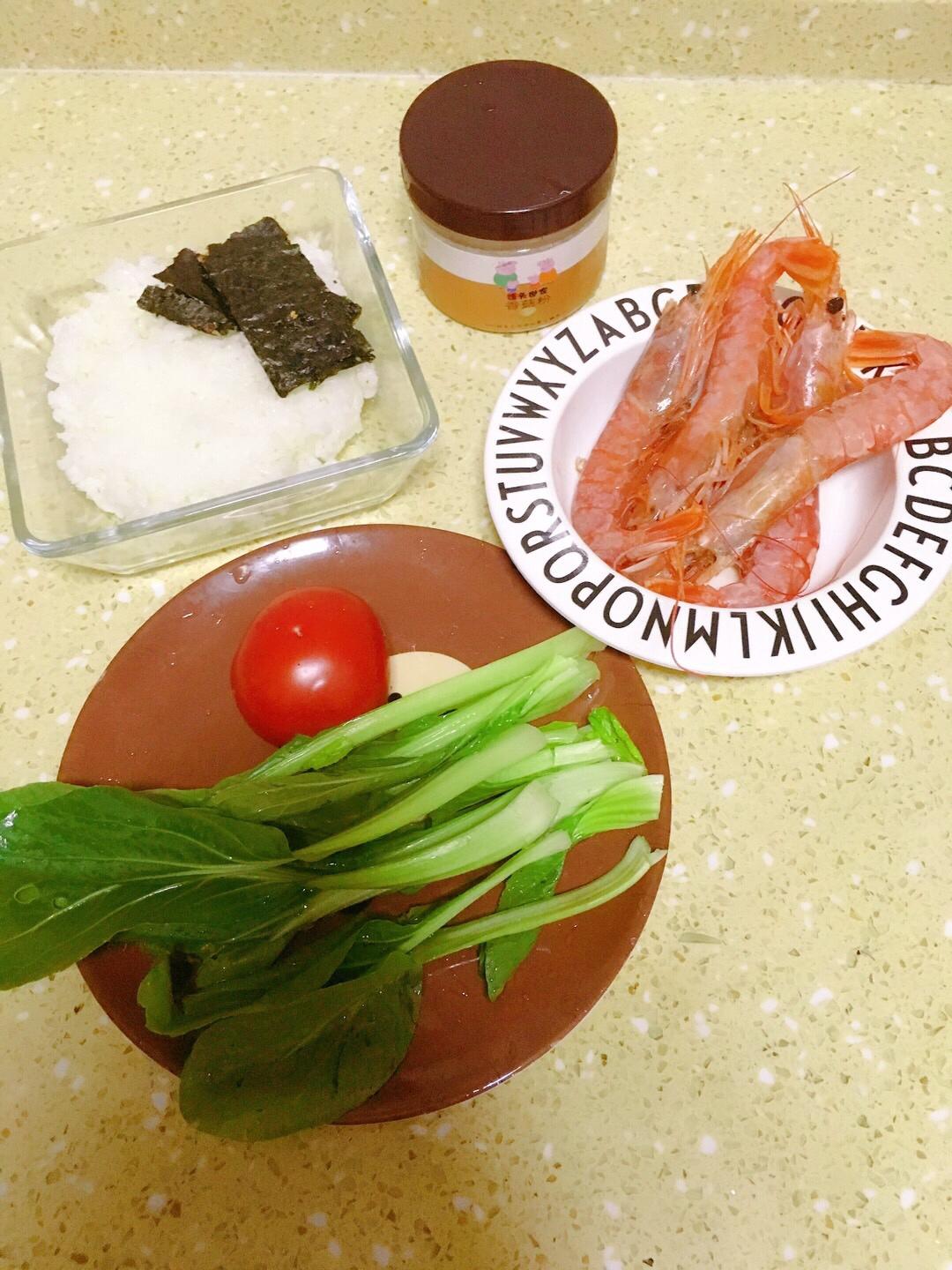 宝宝辅食之番茄虾丸饭