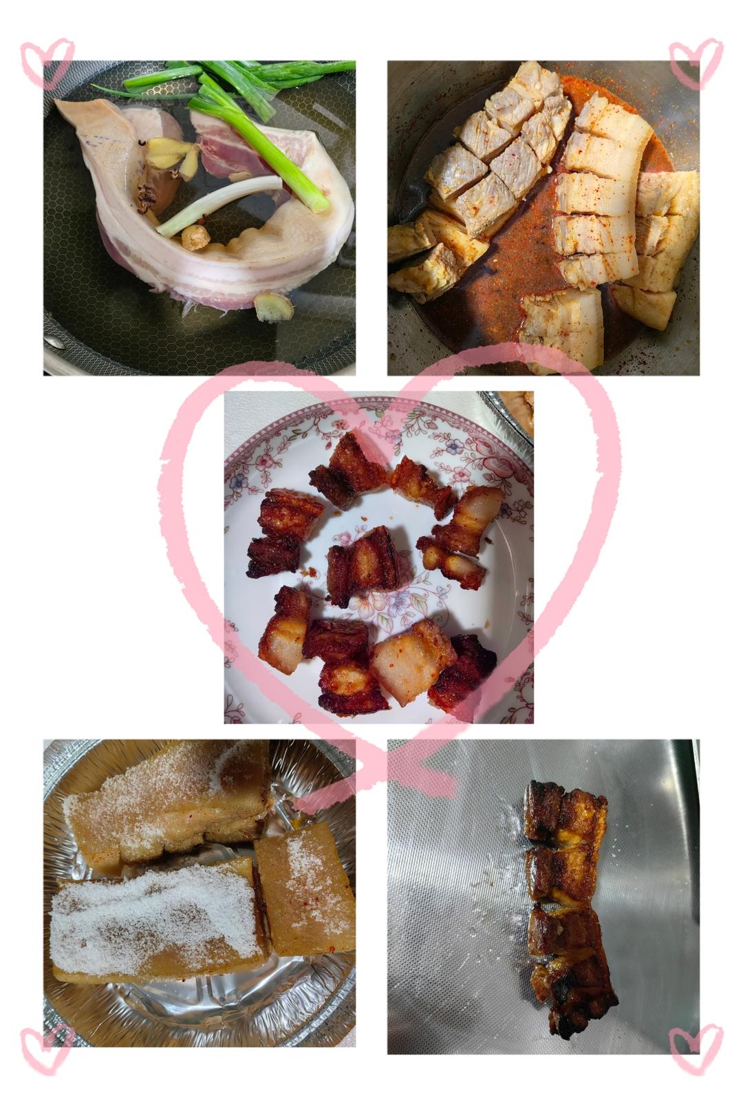 教你脆皮五花肉空气炸锅的做法，皮脆肉香