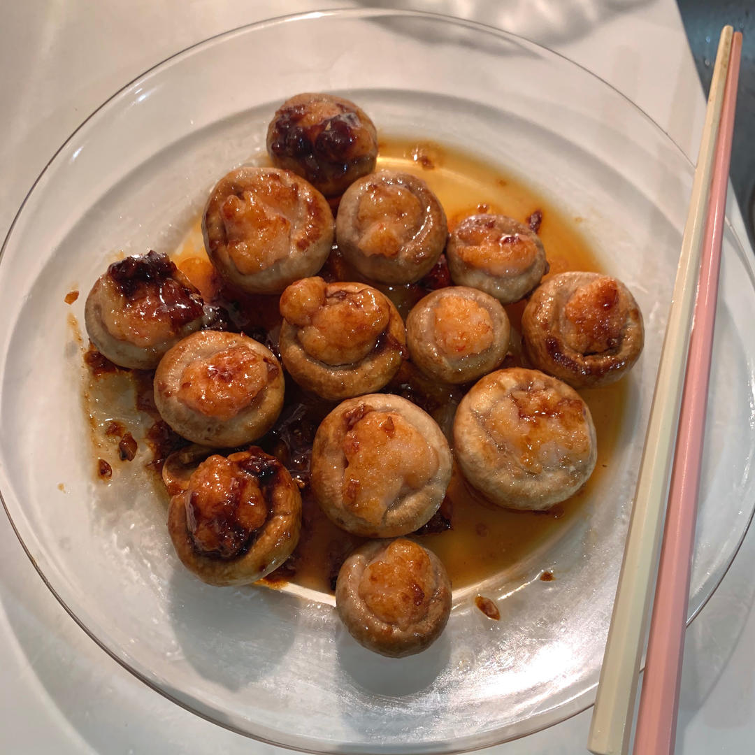 虾滑酿口蘑