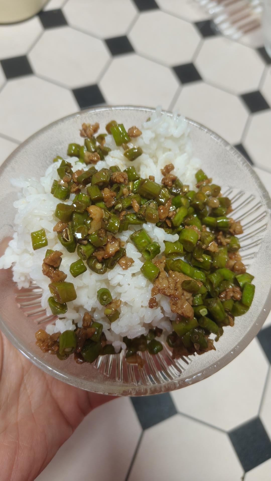 下饭菜:肉沫豆角