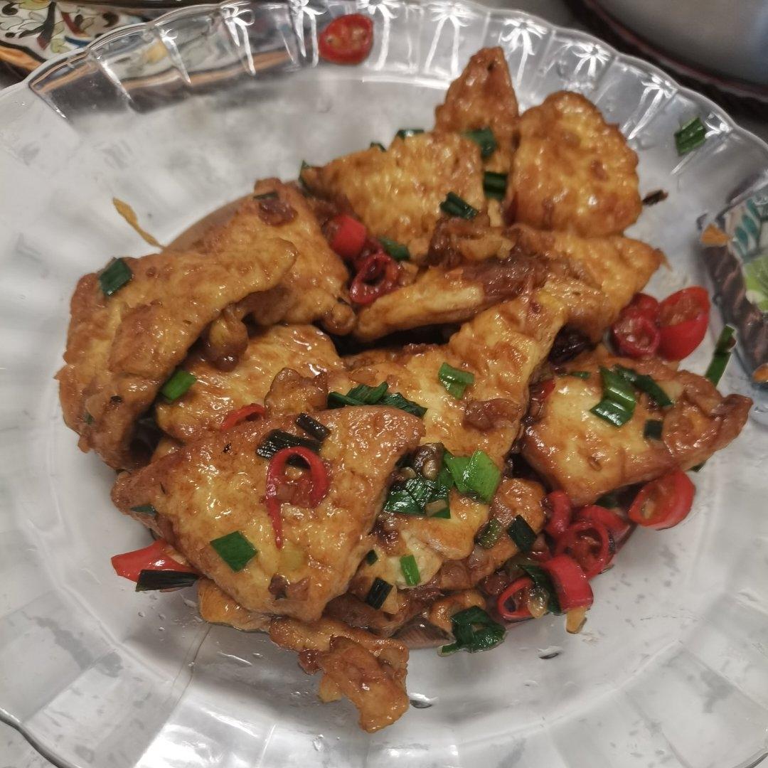 焖煎豆腐