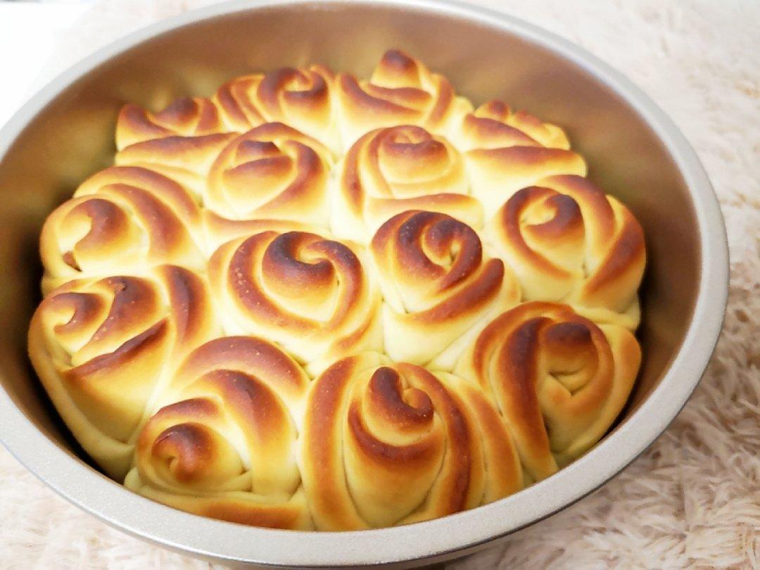 黄玫瑰馒头（一次发酵）