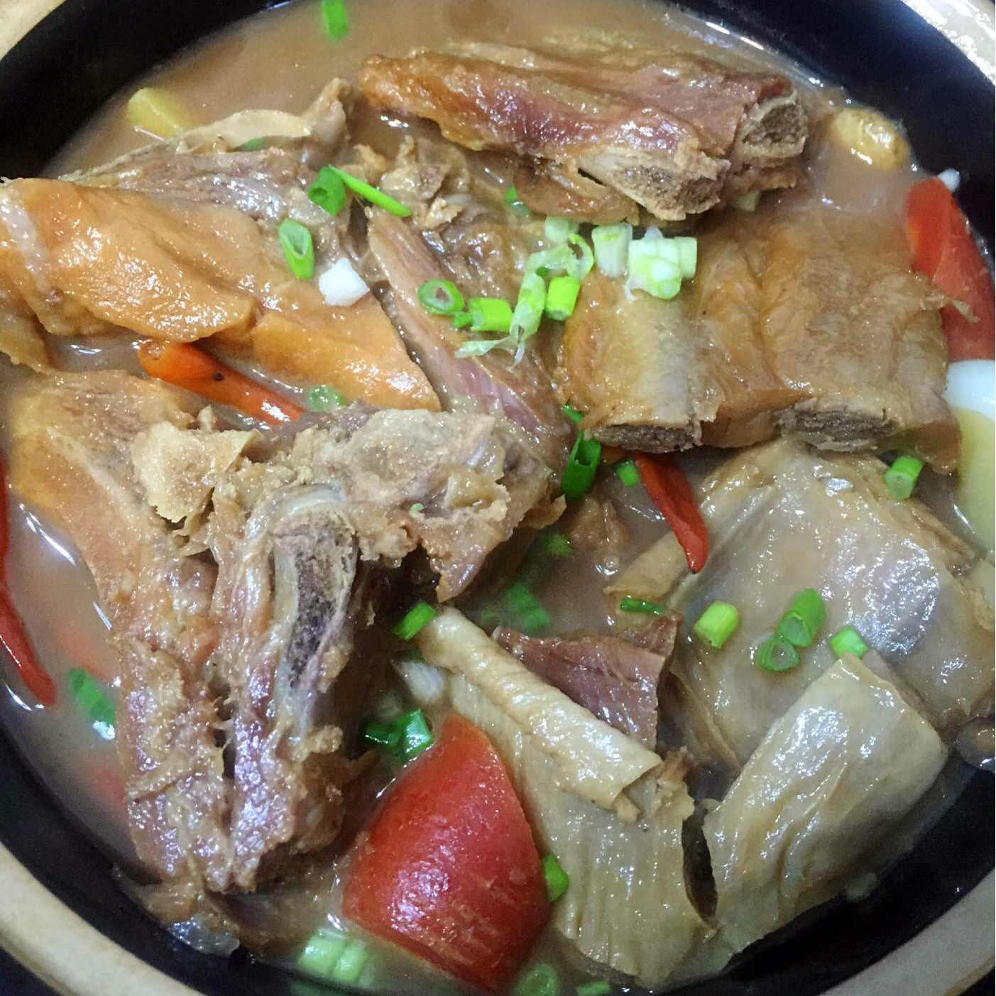 腊排骨炖土豆