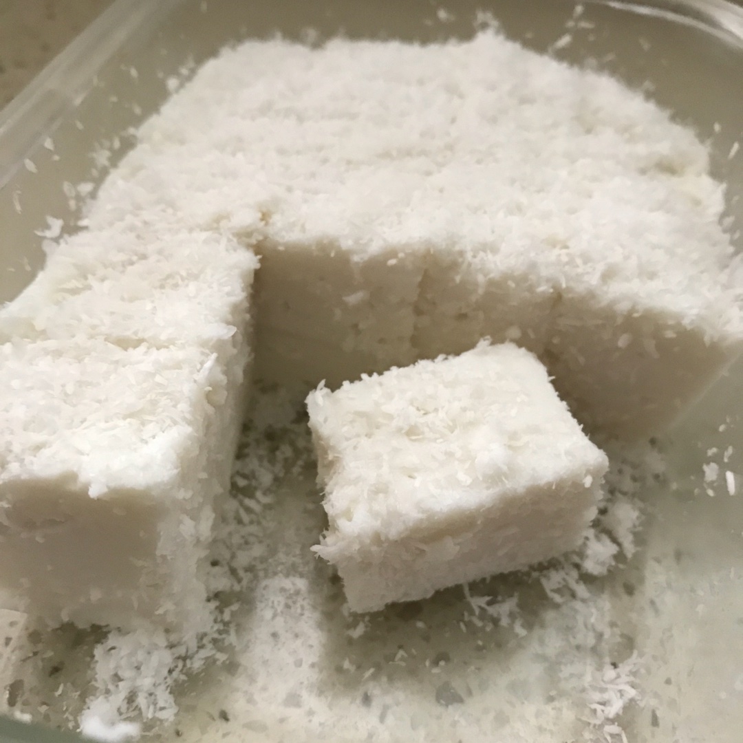低脂低糖椰浆牛奶小方的做法