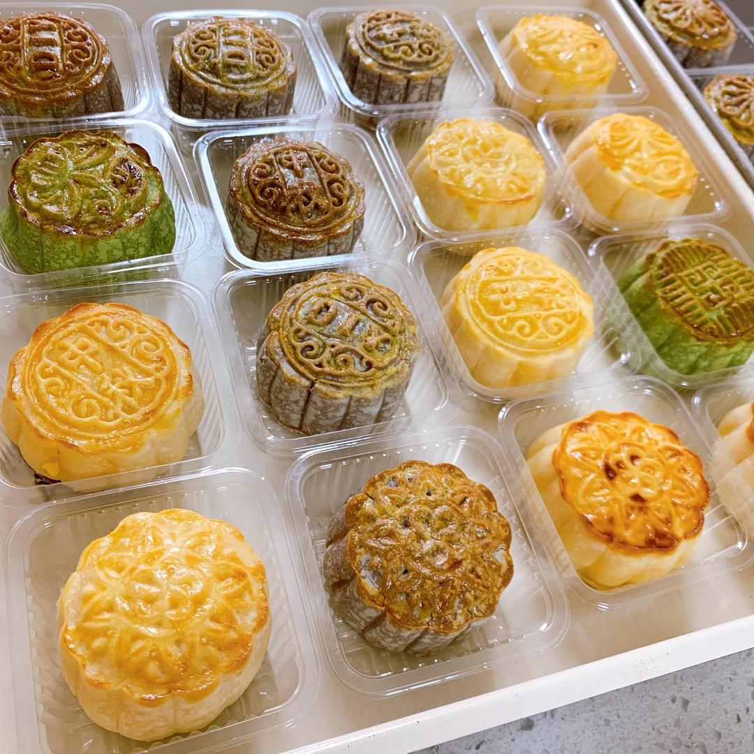 流心奶黄月饼（无吉士粉/转化糖浆版本）【曼食慢语】
