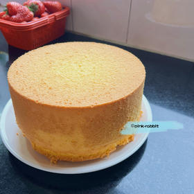 原味戚风-6寸加高圆模及其它模具材料用量记录(附蛋白打发详细视频)by pink-rabbit