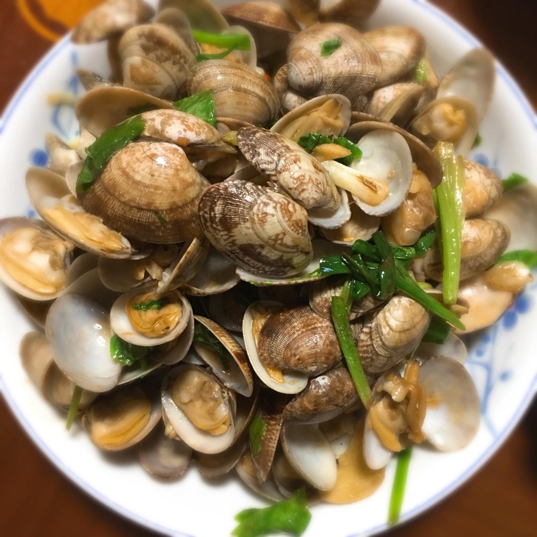 10分钟完成爆炒花甲