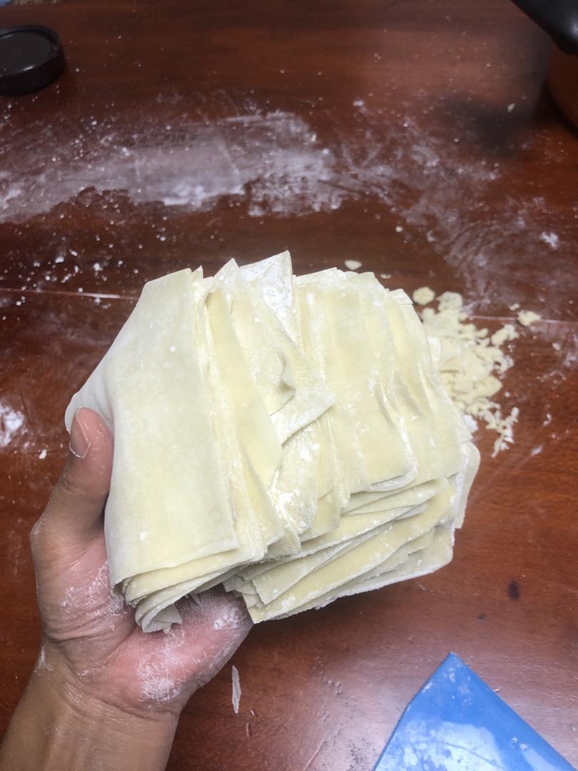 阿贞呐做的自己做馄饨皮云吞皮
