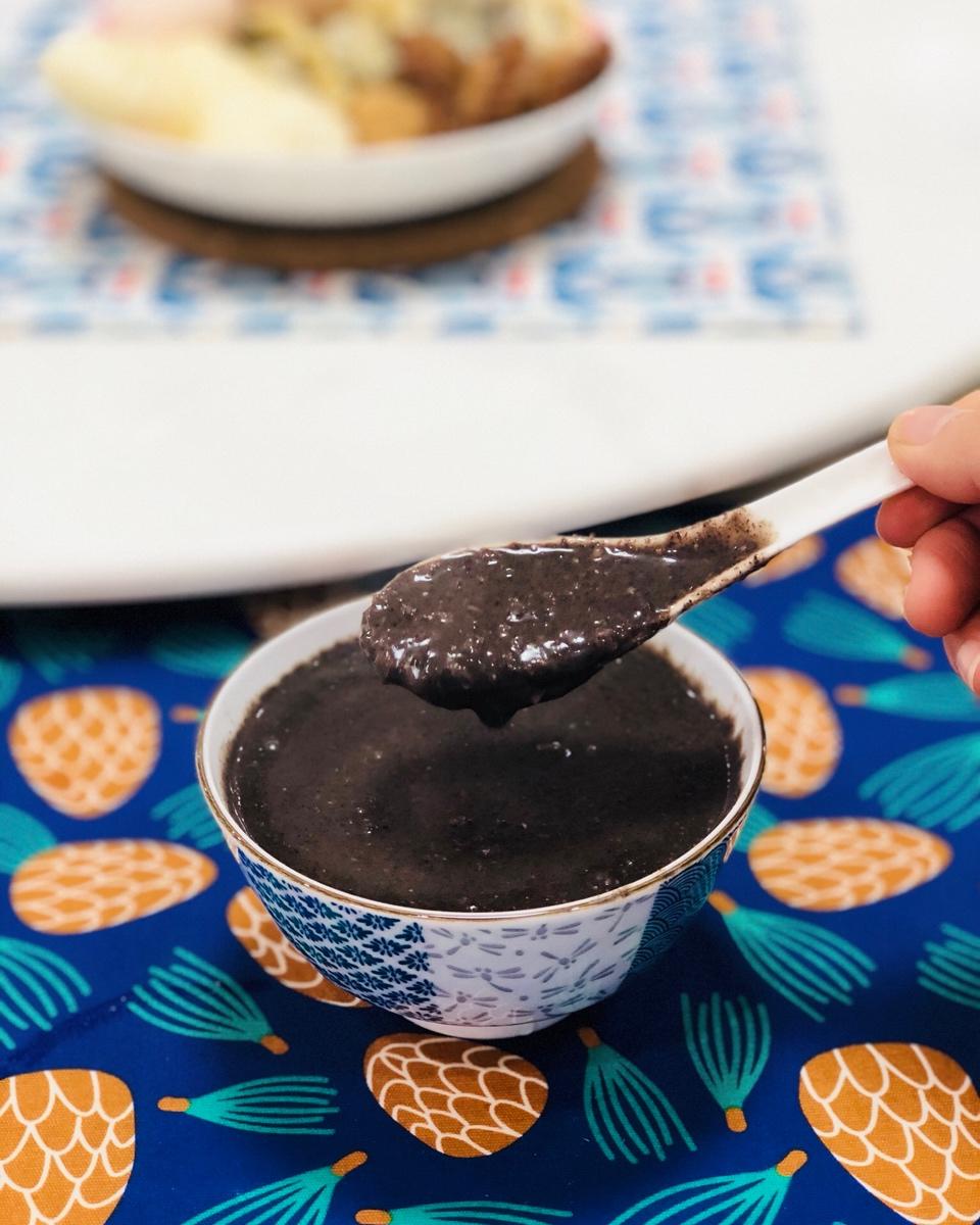 豆浆机版黑米核桃芝麻糊